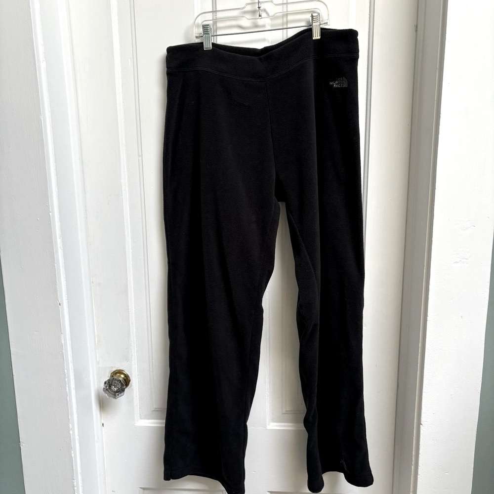 The North Face Women’s Black Polartec Fleece Drawstring Pants Size Large